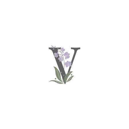 Letter V logo icon design template elementsのイラスト素材