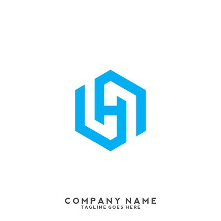 Letter H logo icon design template elementsのイラスト素材
