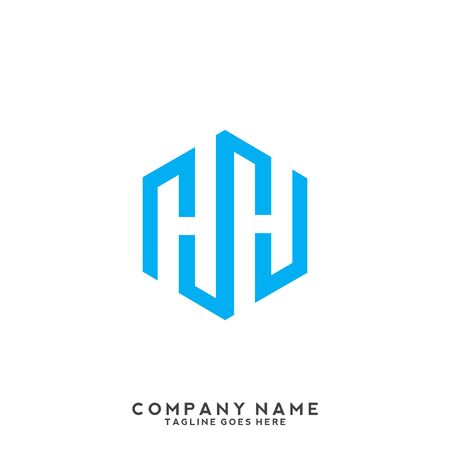 Letter H logo icon design template elementsのイラスト素材