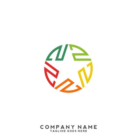 Letter Z logo icon design template elementsのイラスト素材