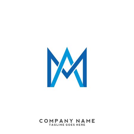 Letter M logo icon design template elementsのイラスト素材