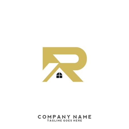 Letter R logo icon design template elementsのイラスト素材