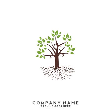 tree vector icon. logo design elements.のイラスト素材