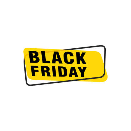 Black Friday sale inscription design template. Black Friday banner. Vector illustrationのイラスト素材