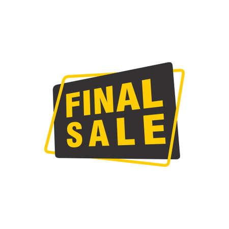 Final Sale banner, poster background. Big sale, special offer, discounts, Vector illustrationのイラスト素材