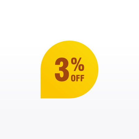 3 discount, Sales Vector badges for Labels, , Stickers, Banners, Tags, Web Stickers, New offer. Discount origami sign bannerのイラスト素材