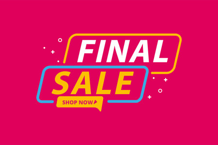 Final Sale banner, poster background. Big sale, special offer, discounts, Vectorのイラスト素材