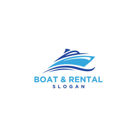 Boat Logo Design Template Vector Graphic Branding.のイラスト素材