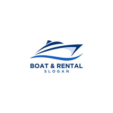 Boat Logo Design Template Vector Graphic Branding.のイラスト素材