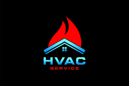 HVAC icons. Heating, ventilating and air conditioningのイラスト素材