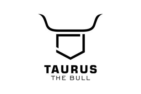 Letter J logo, Bull logo,head bull logo, monogram Logo Design Templateのイラスト素材