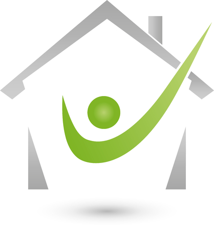 House and mam iconのイラスト素材