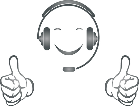 Support, Person, Hands, Smiling, Headsetのイラスト素材