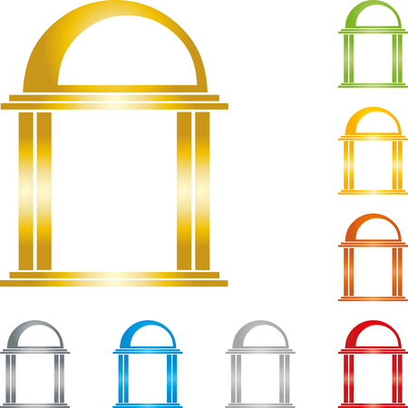 Pillars, real estate, financesのイラスト素材