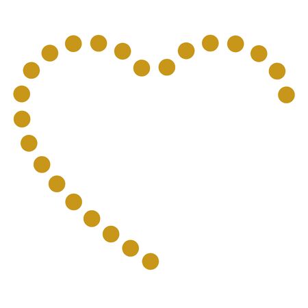 Heart, circles, dots, gift, backgroundのイラスト素材