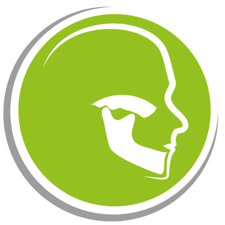 Head, jaw, orthodontics, dentist, iconのイラスト素材