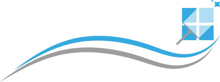 cleaning service, flat design iconのイラスト素材