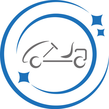 car service icon on white background. Vector illustration.のイラスト素材