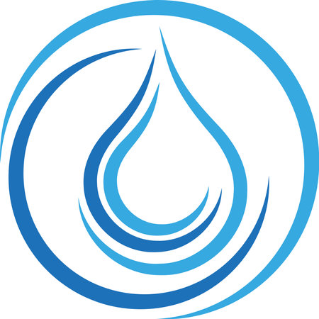 water drop icon vector illustration isolated on white background. water drop iconのイラスト素材