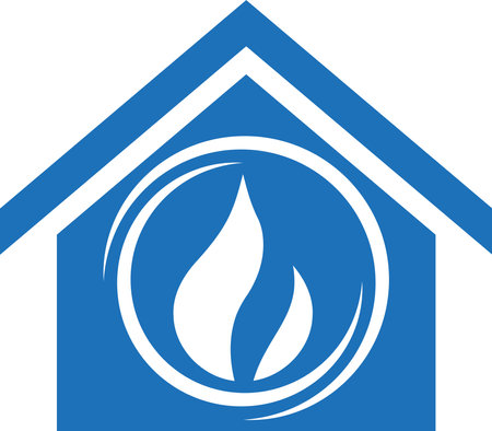 house with fire icon vector isolated on white background for your web and mobile app designのイラスト素材