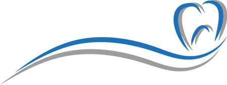 Illustration art of a tooth whitening concept icon with isolated backgroundのイラスト素材