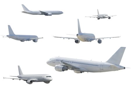 several aircraftの写真素材