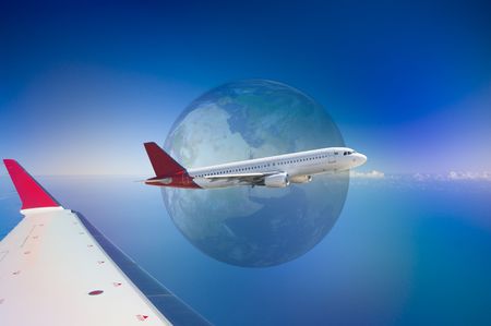 aircraft in worldの写真素材