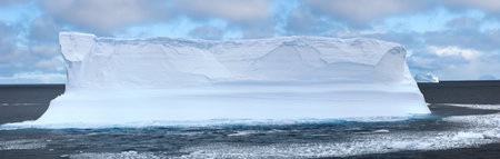 Antarctic ice island  in atlantic ocean