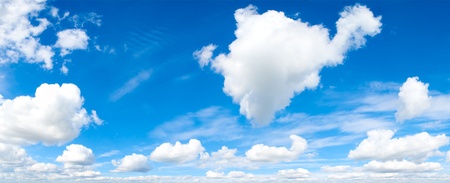 Cloudscape. Blue sky and white cloud.の写真素材