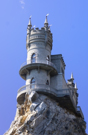 Swallow's nest. Ukraine. Gaspra. South shore of Crimea.のeditorial素材