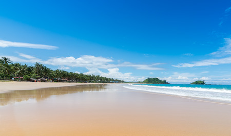 One of the most famous beaches in the Philippine Islands. Sea, sand, palm trees.の写真素材
