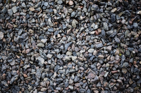 Road stone gravel texture to backgroundの写真素材