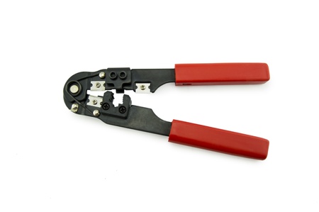 Tool for crimping network cableの写真素材