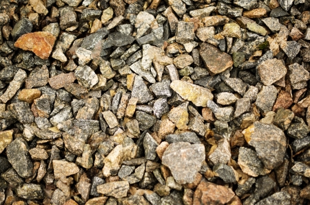 Road stone gravel texture to backgroundの写真素材