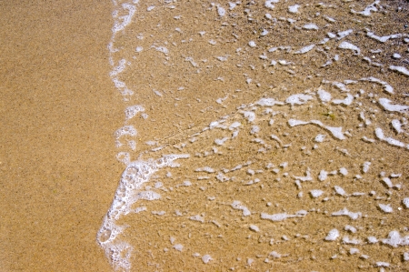 Sand beach and waveの写真素材