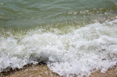 Sand beach and waveの写真素材