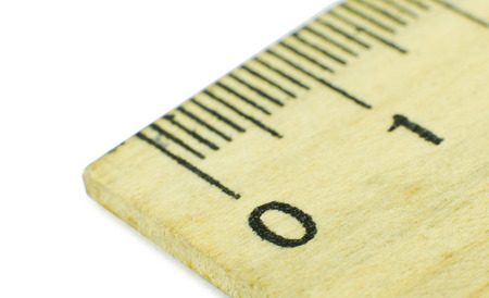 Ruler isolated on whiteの写真素材
