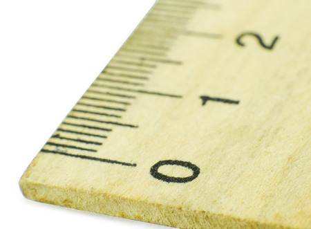 Ruler isolated on whiteの写真素材