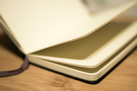 open book on desk