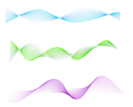 Waved design element vector illustrationのイラスト素材