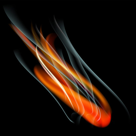 Burn flame fire abstract background. Vector.  のイラスト素材