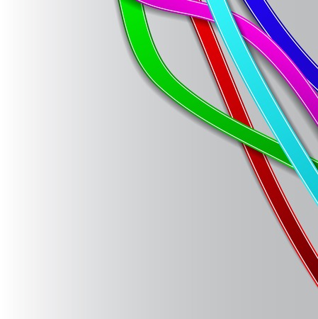 Abstract background with colored lines. VEctor. のイラスト素材