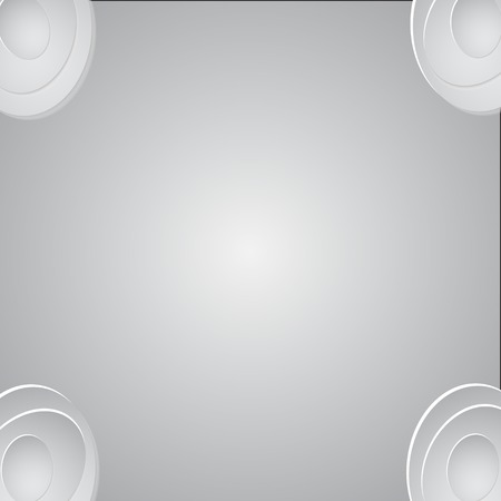 Paper circle banner with drop shadows. Vector illustration. EPS10のイラスト素材