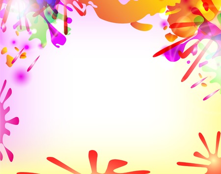 Abstract hand made watercolor splashes. EPS10. Vectorのイラスト素材