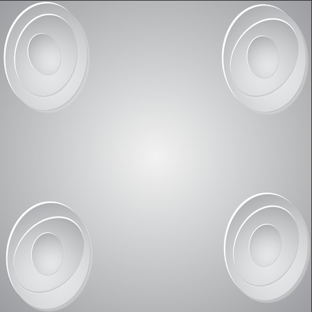 Paper circle banner with drop shadows. Vector illustration. EPS10のイラスト素材