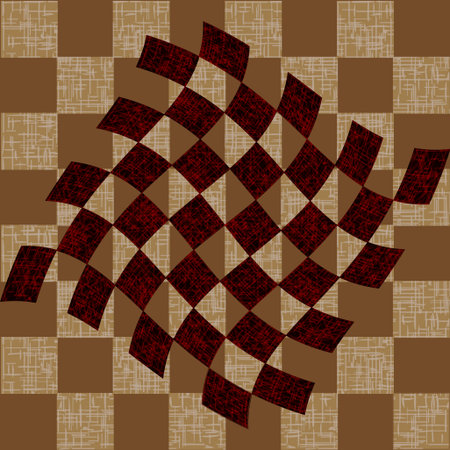 vintage crack old scratched empty chess board. abstract grunge background. .