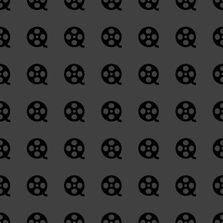 Film web icon. flat design. Seamless pattern. のイラスト素材