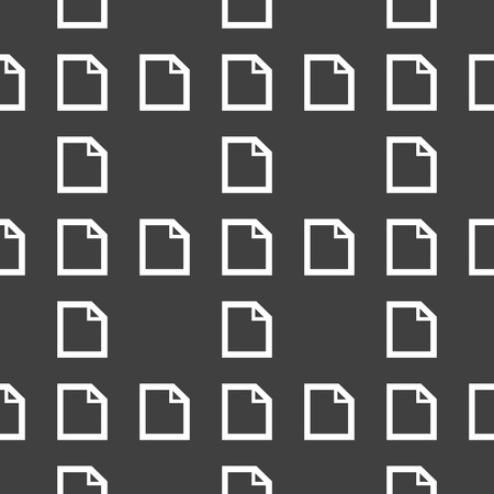 blank paper web icon. flat design. Seamless patternのイラスト素材