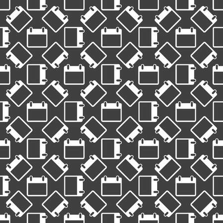 Calendar web icon. flat design. Seamless pattern. のイラスト素材