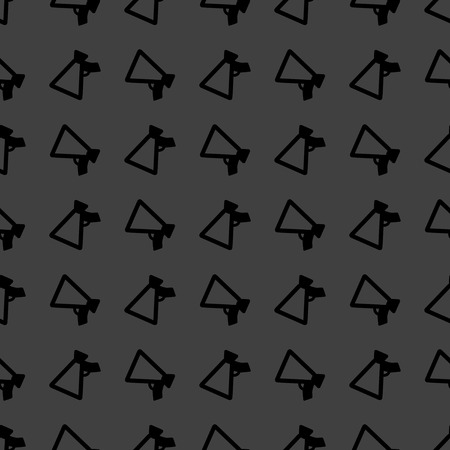 Megaphone. web icon. flat design. Seamless pattern. のイラスト素材